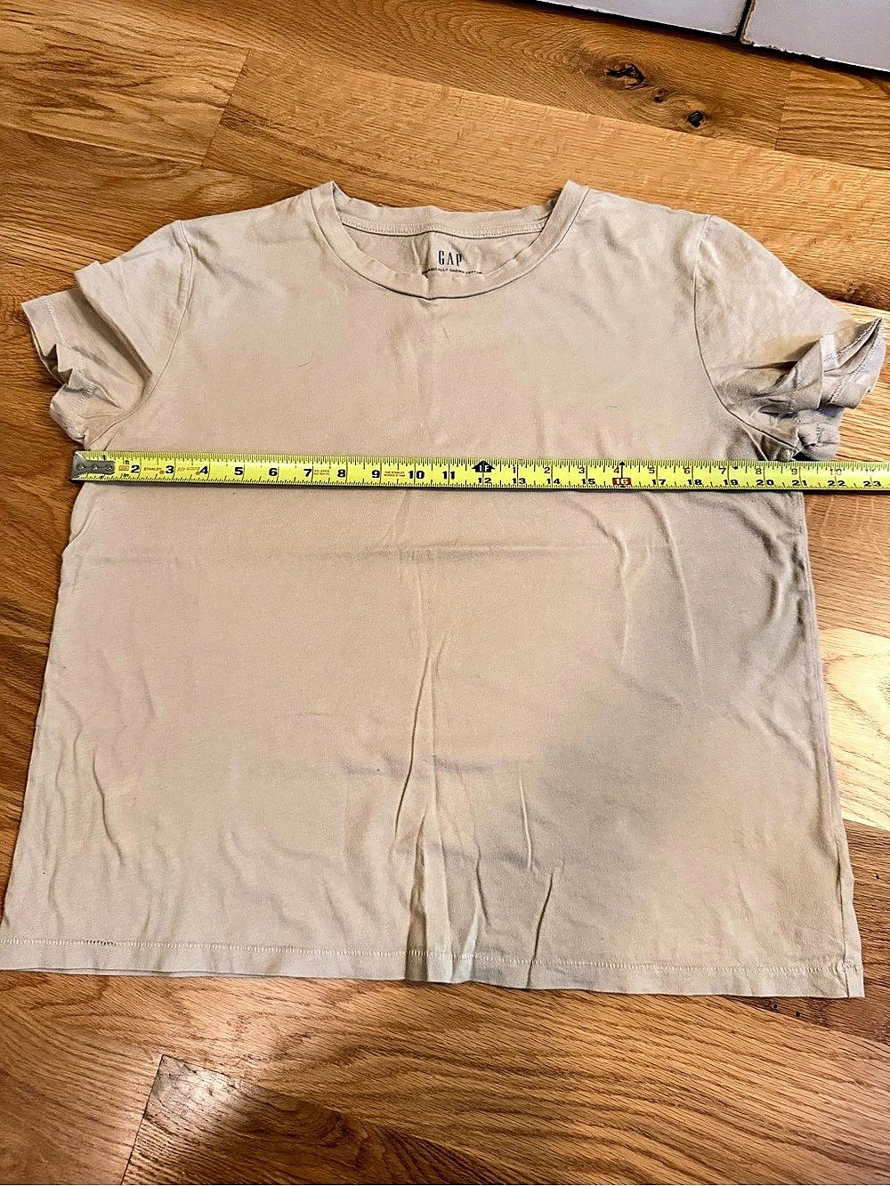 GAP Organic Cotton VintageSoft T-Shirt WoMen's Beige Large